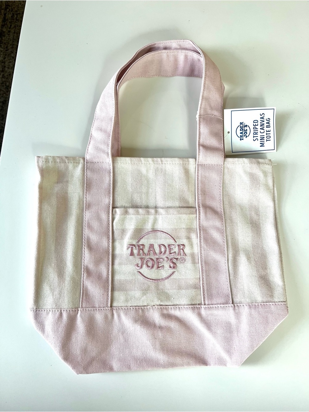 VIRAL Trader Joe’s mini tote - PINK